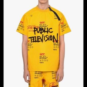 OFF-WHITE “Public Television” c/o VIRGIL ABLON shirt